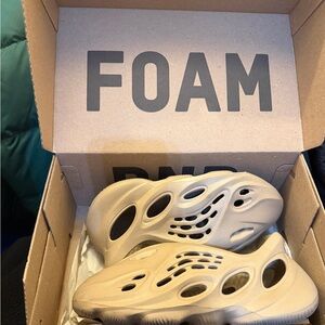 Yeezy Beige Foam Slip-Ons